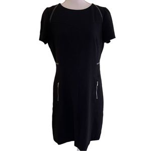 Caroll Paris Black Short Sleeve Aline Dress 44(16)